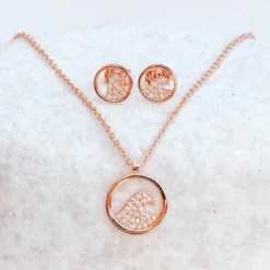 Pave Wave Necklace & Earring Set -Deals Bijestora Store 3F9A8355 1