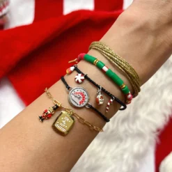 Elf Four Food Groups Charm Bracelet -Deals Bijestora Store 40086BLCK 12 min