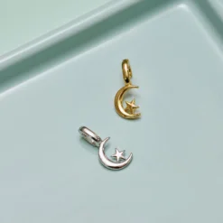 Harper Star And Moon Charm -Deals Bijestora Store 40118SILV 2 min