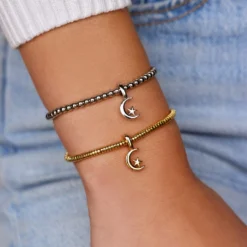 Harper Star And Moon Charm -Deals Bijestora Store 40118SILV 3 min