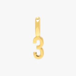 Harper Number Charm -Deals Bijestora Store 40119GOLD3 1 min