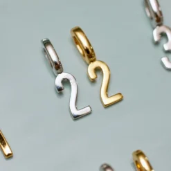 Harper Number Charm -Deals Bijestora Store 40119GOLD 4 min