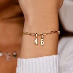 Harper Number Charm -Deals Bijestora Store 40119GOLD 9 min