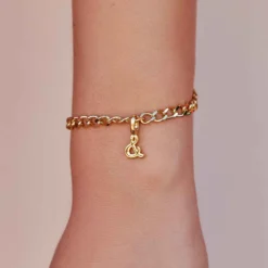 Harper Ampersand Charm 17 Harper Ampersand Charm -Deals Bijestora Store 40124GOLD 5