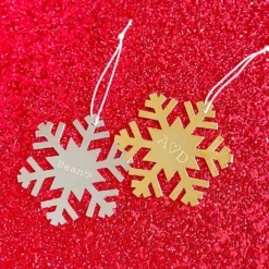 Engravable Snowflake Ornament -Deals Bijestora Store 40159GOLD 10