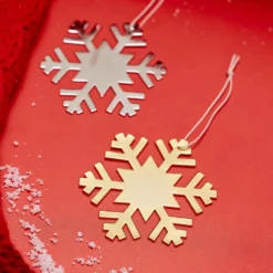 Engravable Snowflake Ornament -Deals Bijestora Store 40159GOLD 5