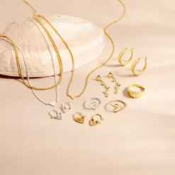 Delicate Heart Hoop Earrings -Deals Bijestora Store 50533SILV 4 min