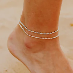 Rose Gold Stitched Beaded Anklet -Deals Bijestora Store 5 0012 3F9A9568