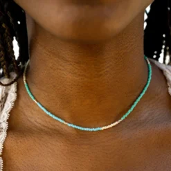 Playa Seed Bead Necklace -Deals Bijestora Store DSC09067