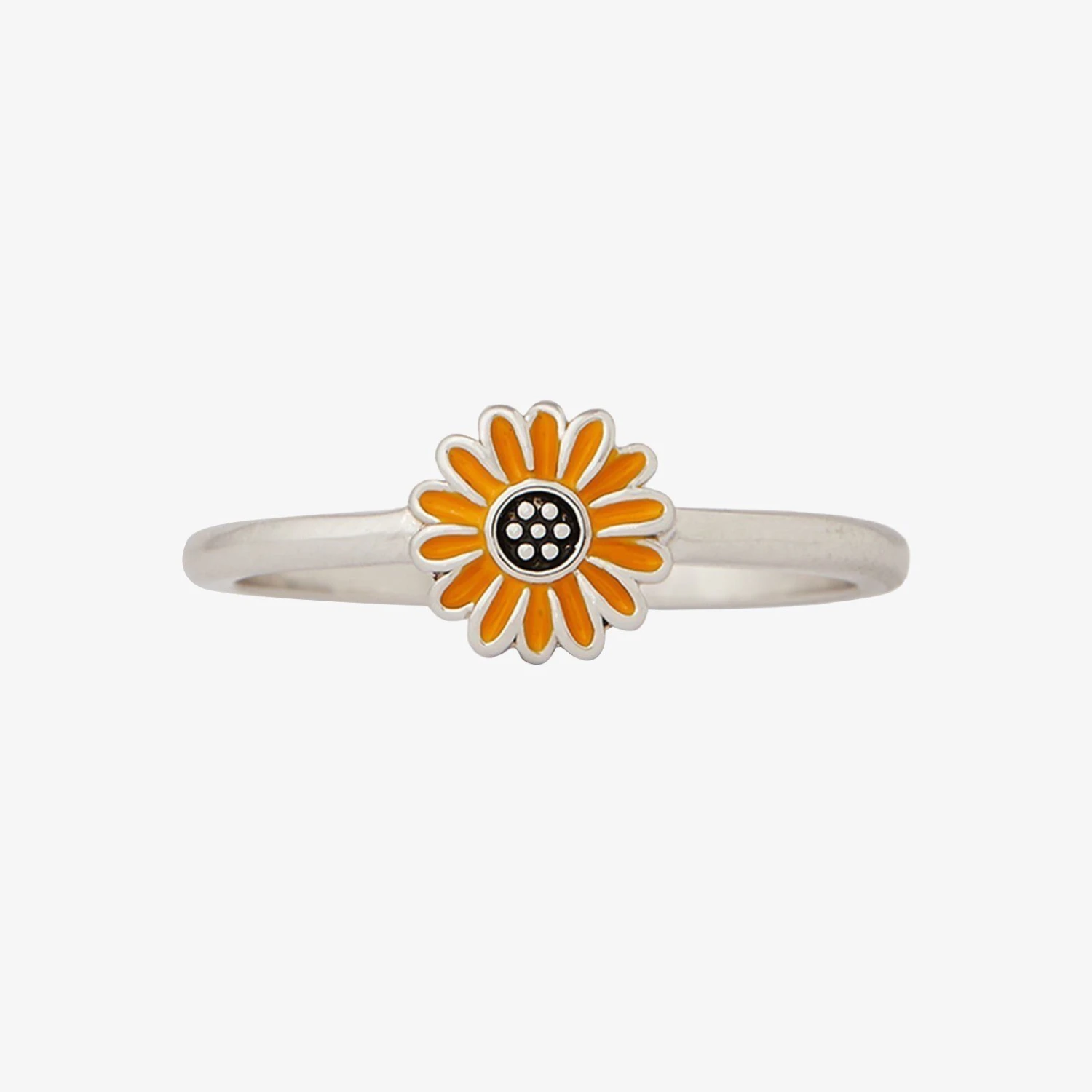 Enamel Sunflower Ring 1 Enamel Sunflower Ring