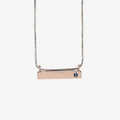 Engravable Bar Birthstone Necklace -Deals Bijestora Store Engravable Bar Birthstone Necklace 14