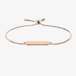 Engravable Double-Sided Bar Bracelet -Deals Bijestora Store Engravable Bar Slider Bracelet