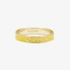 Golden Enamel Word Ring