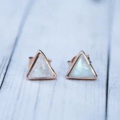 Gemstone Triangle Stud Earrings 9 Gemstone Triangle Stud Earrings -Deals Bijestora Store LP F19 GemstoneTriangleStud 04