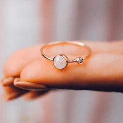 Moonstone Double Stone Ring -Deals Bijestora Store MoonstoneDoubleStoneRingSQR