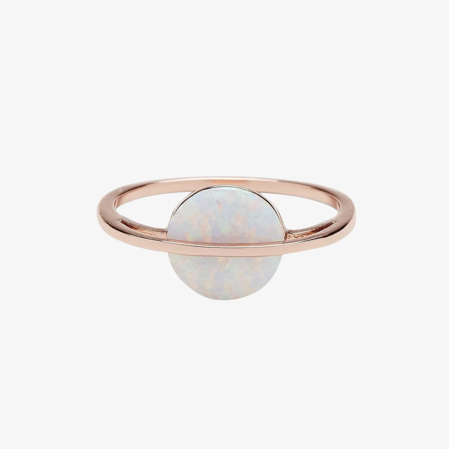 Rose Gold Opal Saturn Ring 1 Rose Gold Opal Saturn Ring