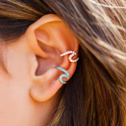 Stone Wave Ear Cuff -Deals Bijestora Store PURAVIDA SUMMER FLATLAY NIKICRAM 56