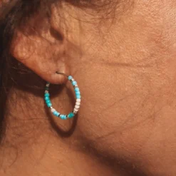 Playa Seed Bead Hoop Earrings -Deals Bijestora Store PuravidaMarch22