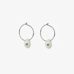 Real Shell Hoop Earrings