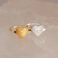 Sunburst Heart Ring -Deals Bijestora Store Sunburst Heart Ring 2 min