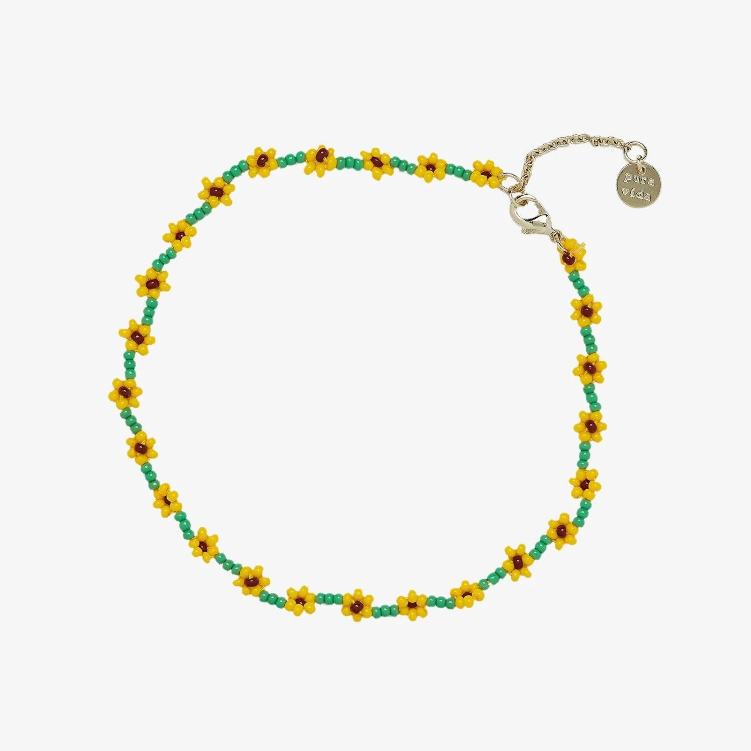 Sunflower Seed Bead Anklet 1 Sunflower Seed Bead Anklet