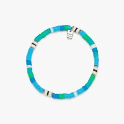 Rainforest Heshi Bead Stretch Bracelet