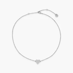 Engravable Heart Choker 13 Engravable Heart Choker -Deals Bijestora Store engravable heart choker silver