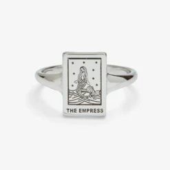 Tarot Card Ring -Deals Bijestora Store tarort card silver ring empress
